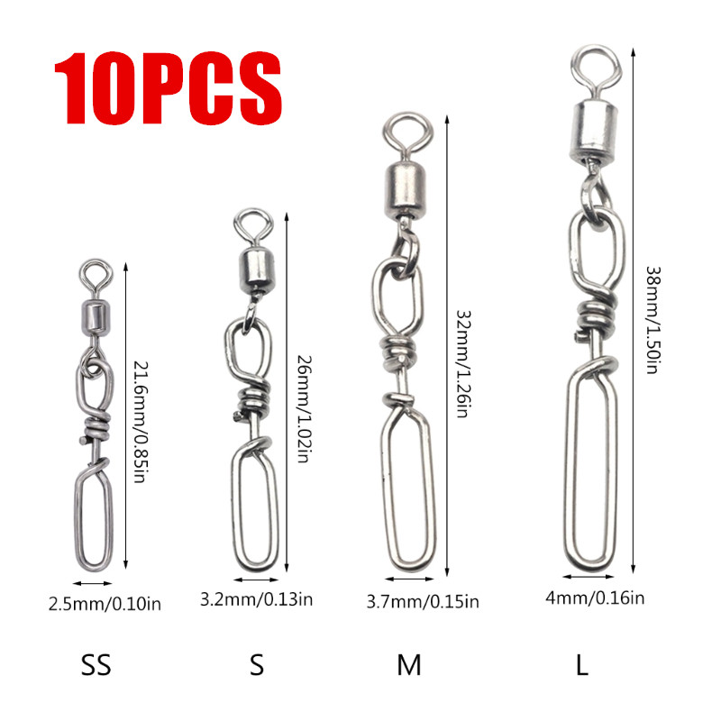 Fishing Lure Making Kit - Pacote com 20 presilhas de rolamento