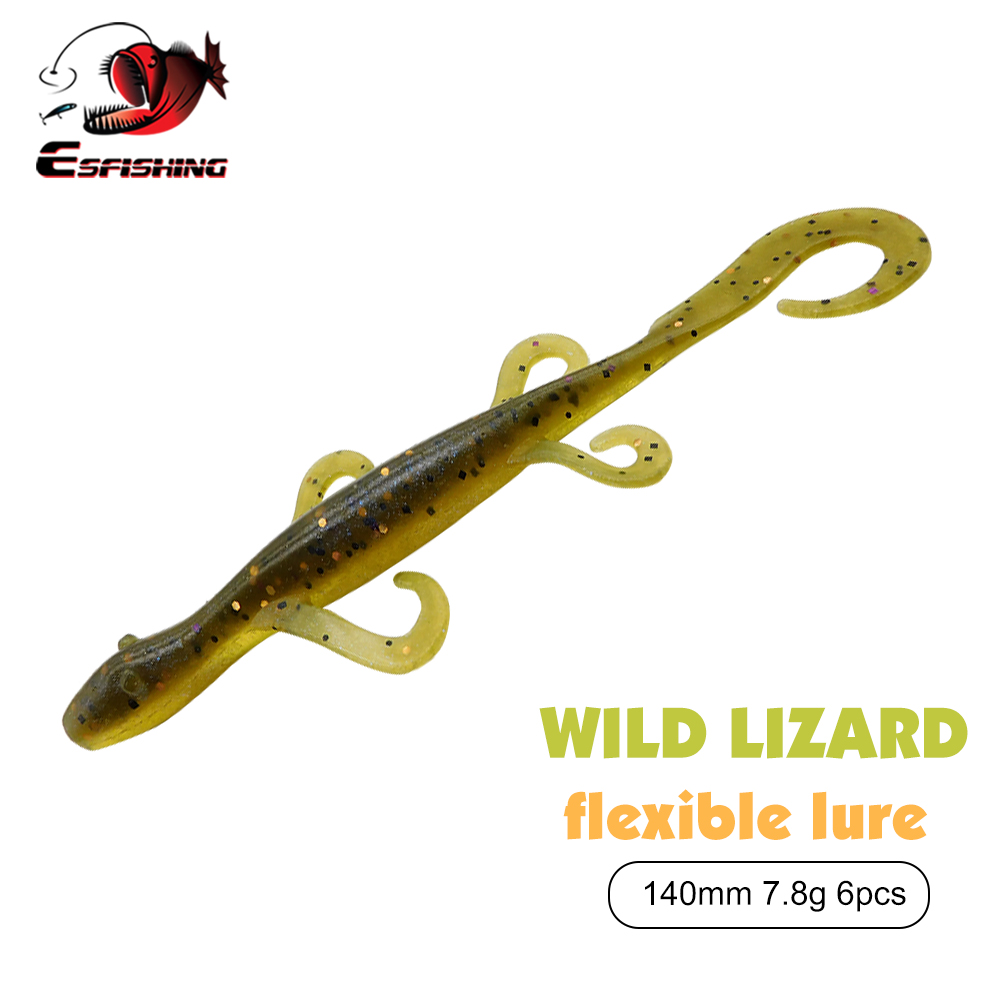 Fishing Lure Swimbait - ESFISHING Iscas de Pesca Lizard 140mm