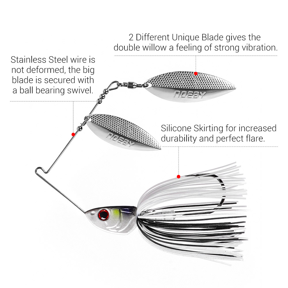 Noeby spinnerbait 10.5g 14g 21 - Fishing Lure Blade Bait avaliação e preço