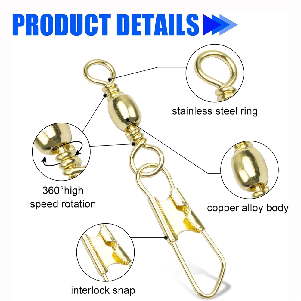 Barril de pesca dourado girató - Fishing Lure Accessories avaliação e preço