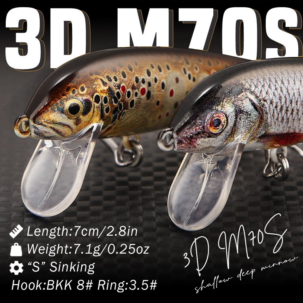 Iscas de Pesca B&U Sinking Min - Fishing Lure Swimbait avaliação e preço