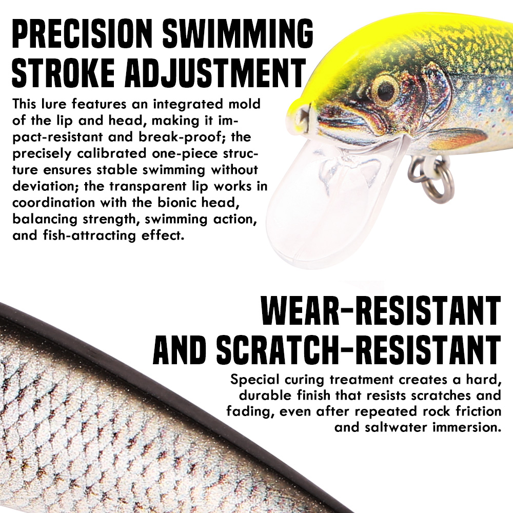 Iscas de Pesca B&U Sinking Min - Fishing Lure Swimbait avaliação e preço
