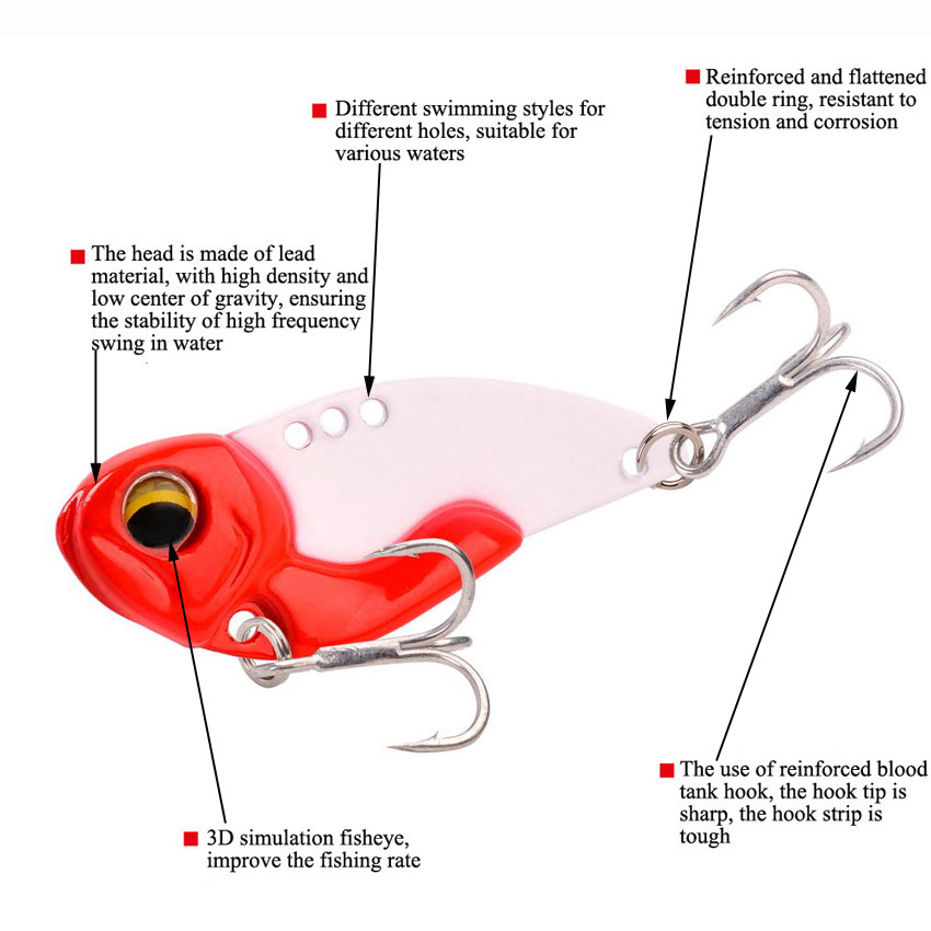 6 pçs metal vib iscas de pesca - Fishing Lure Blade Bait avaliação e preço