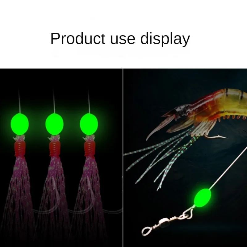 100 pçs/lote oval noite lumino - Fishing Lure Accessories avaliação e preço