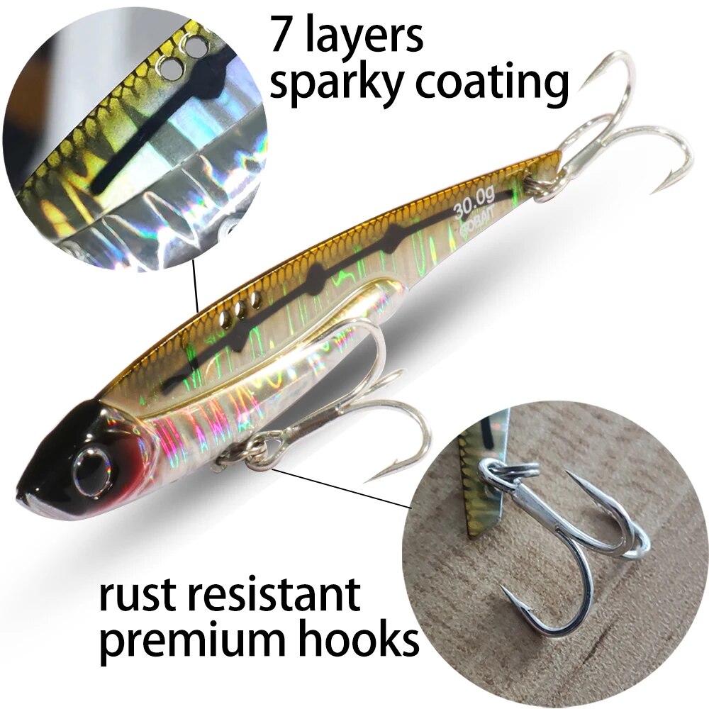 Goabatit vib isca de pesca 20g - Fishing Lure Blade Bait avaliação e preço
