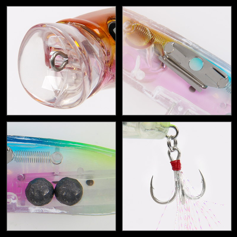 Letoyo 9.6g/18g flutuante popp - Fishing Lure Popper avaliação e preço