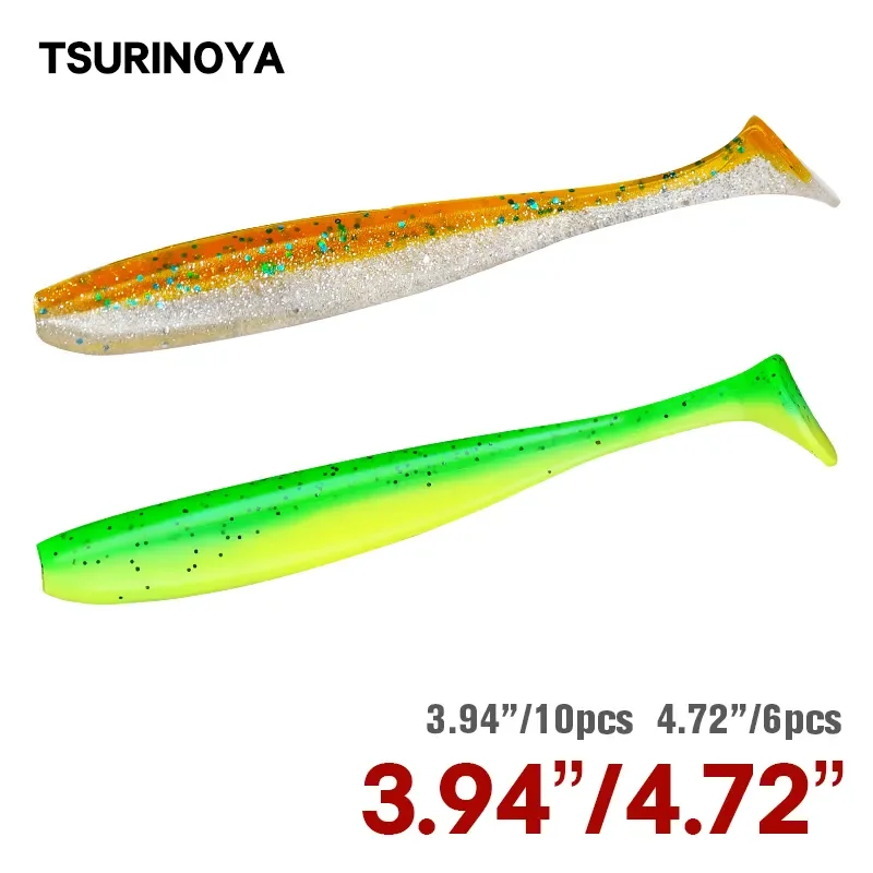 Tsurinoya novo tamanho 100mm 1 - Fishing Lure Soft Plastic avaliação e preço