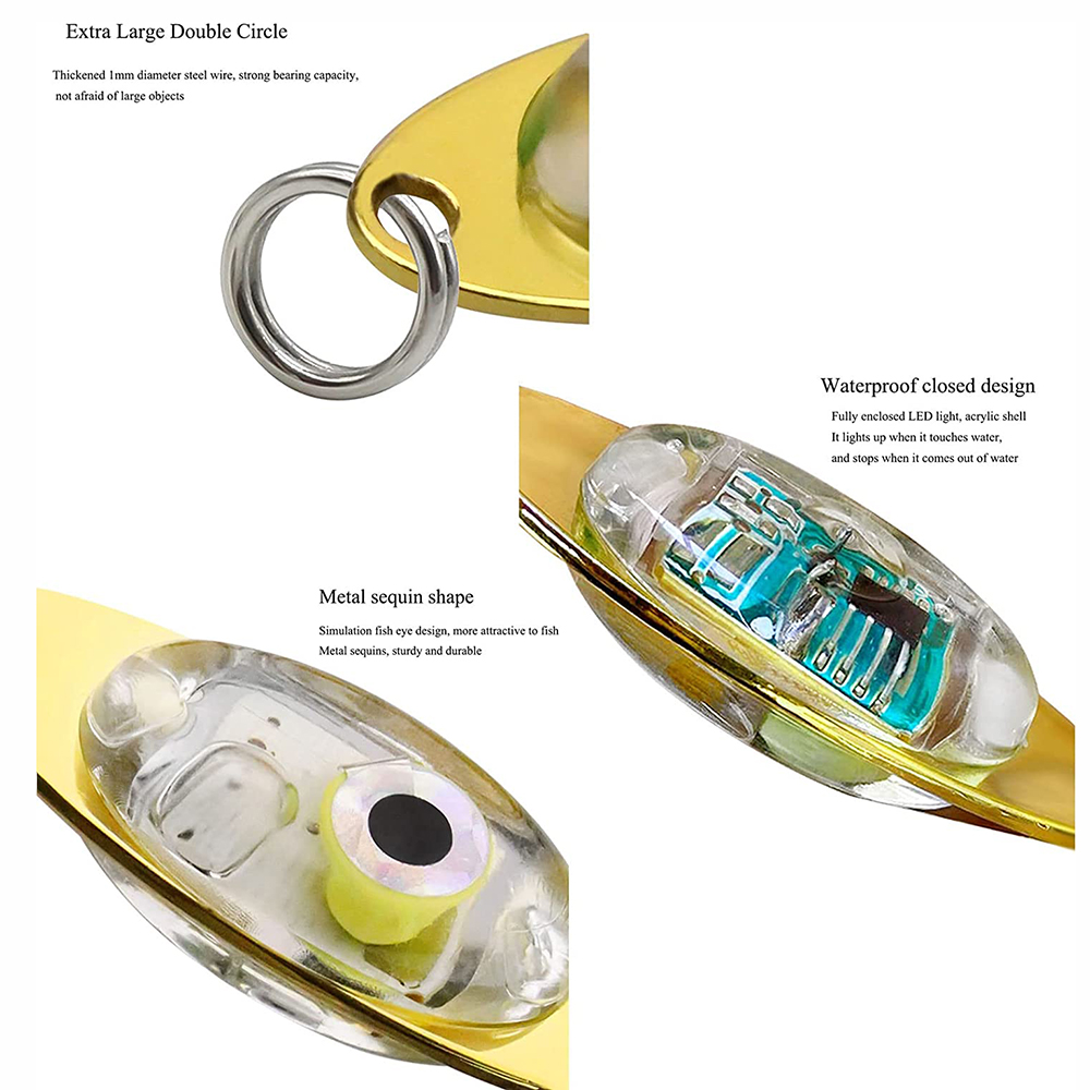 PRO BEROS-LED Deep Drop Luzes  - Fishing Lure Spoon avaliação e preço