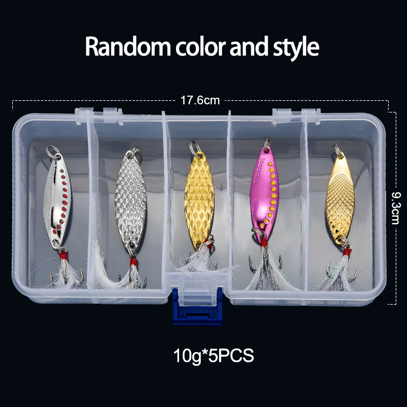 Colher de metal girador isca d - Fishing Lure Spinner avaliação e preço