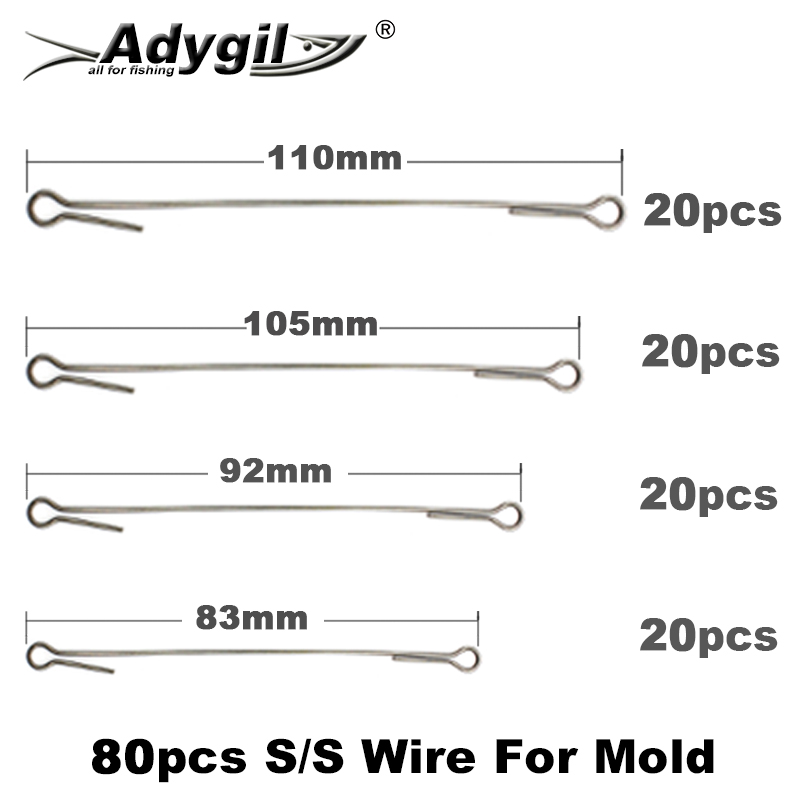Adygil diy pesca 80 peças s/s  - Fishing Lure Jig avaliação e preço