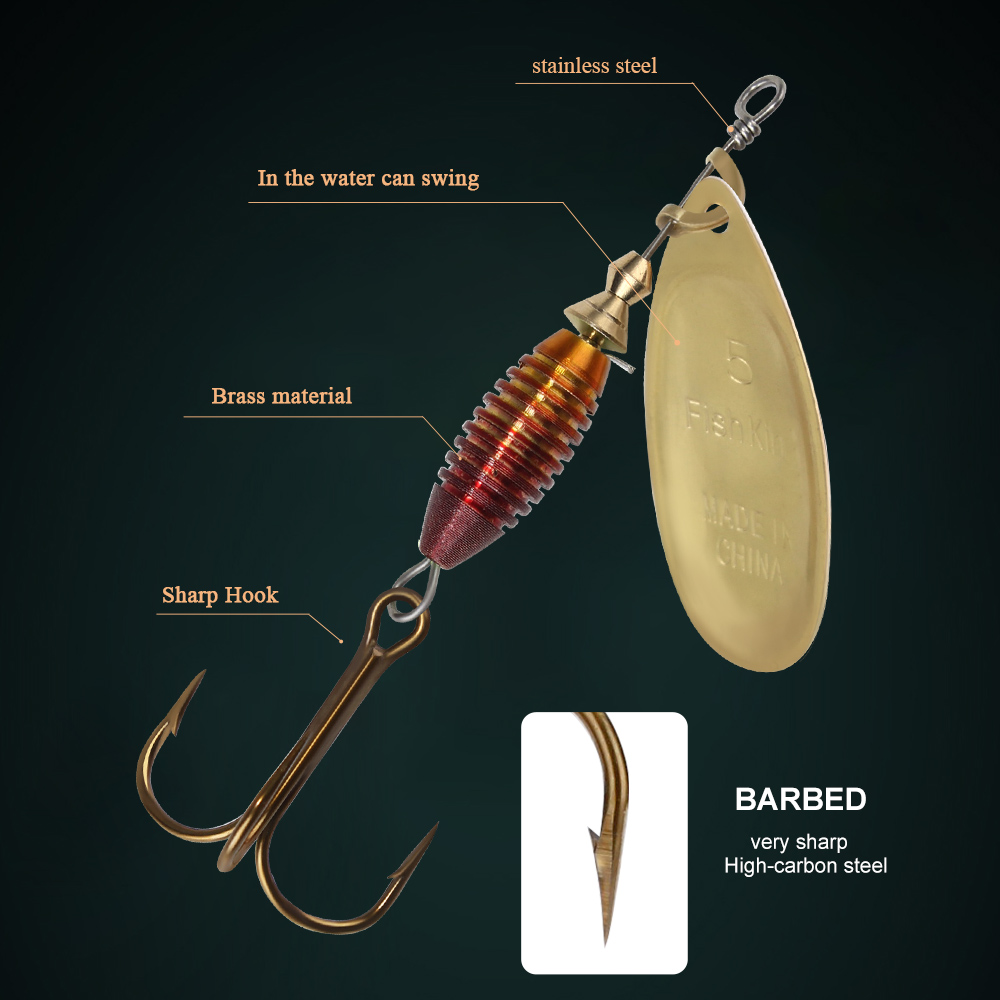 Metal Spinner Bait Fishing Lur - Fishing Lure Swimbait avaliação e preço