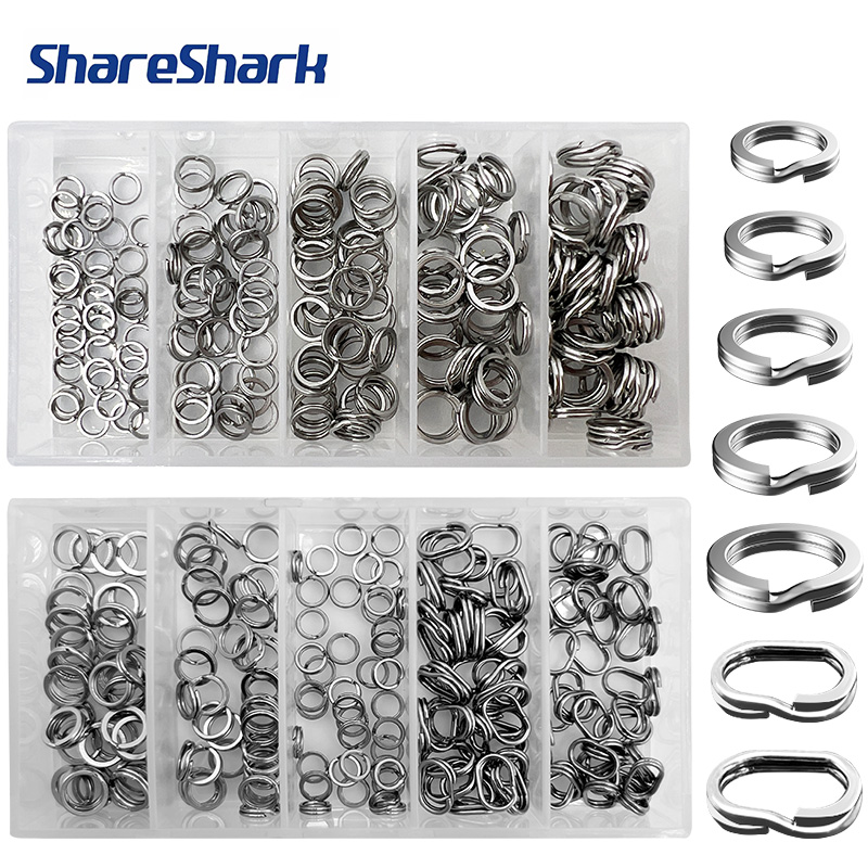 ShareShark 200pcs/caixa Anéis  - Fishing Lure Box avaliação e preço