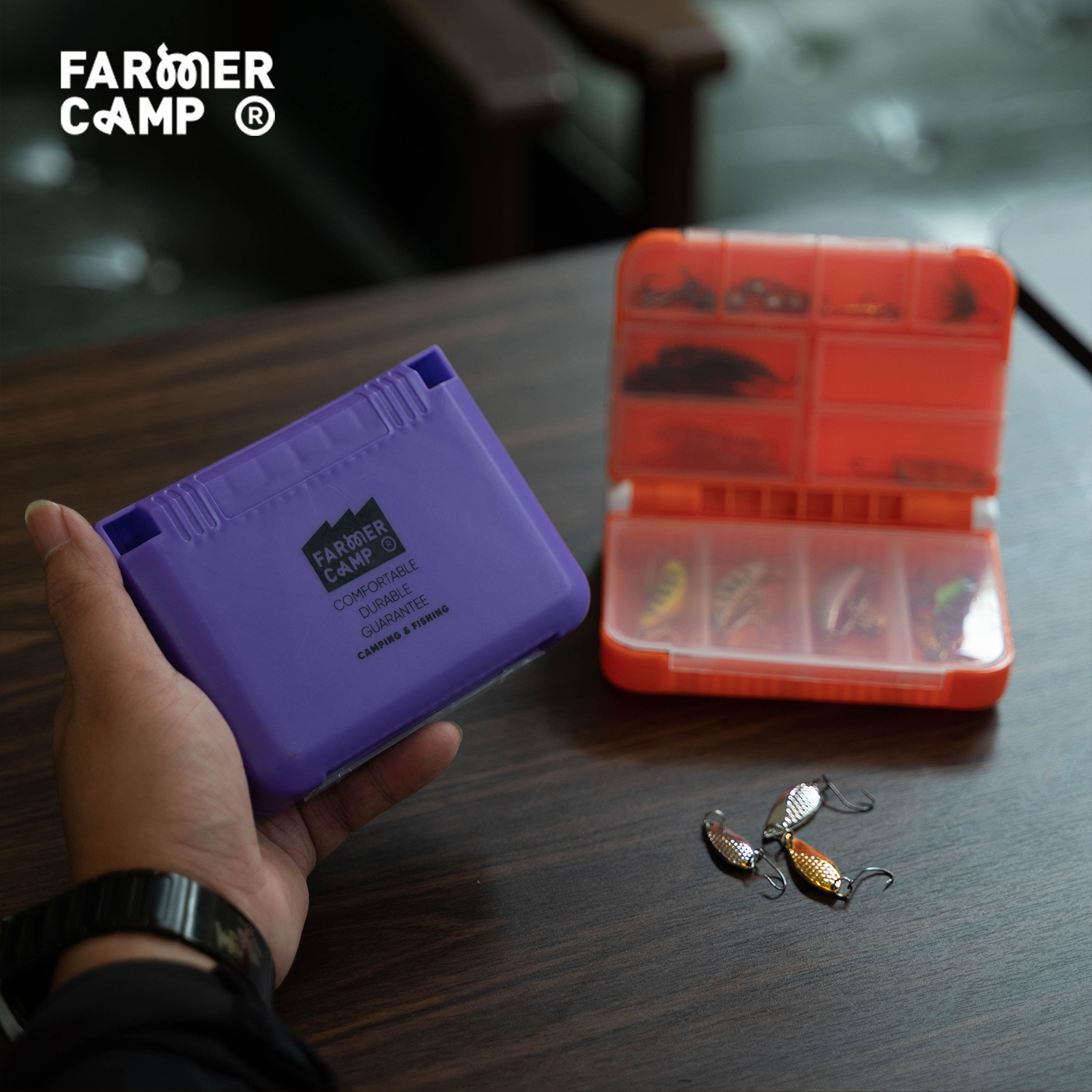 Caixa de Pesca Portátil de Dup - Fishing Lure Spoon avaliação e preço