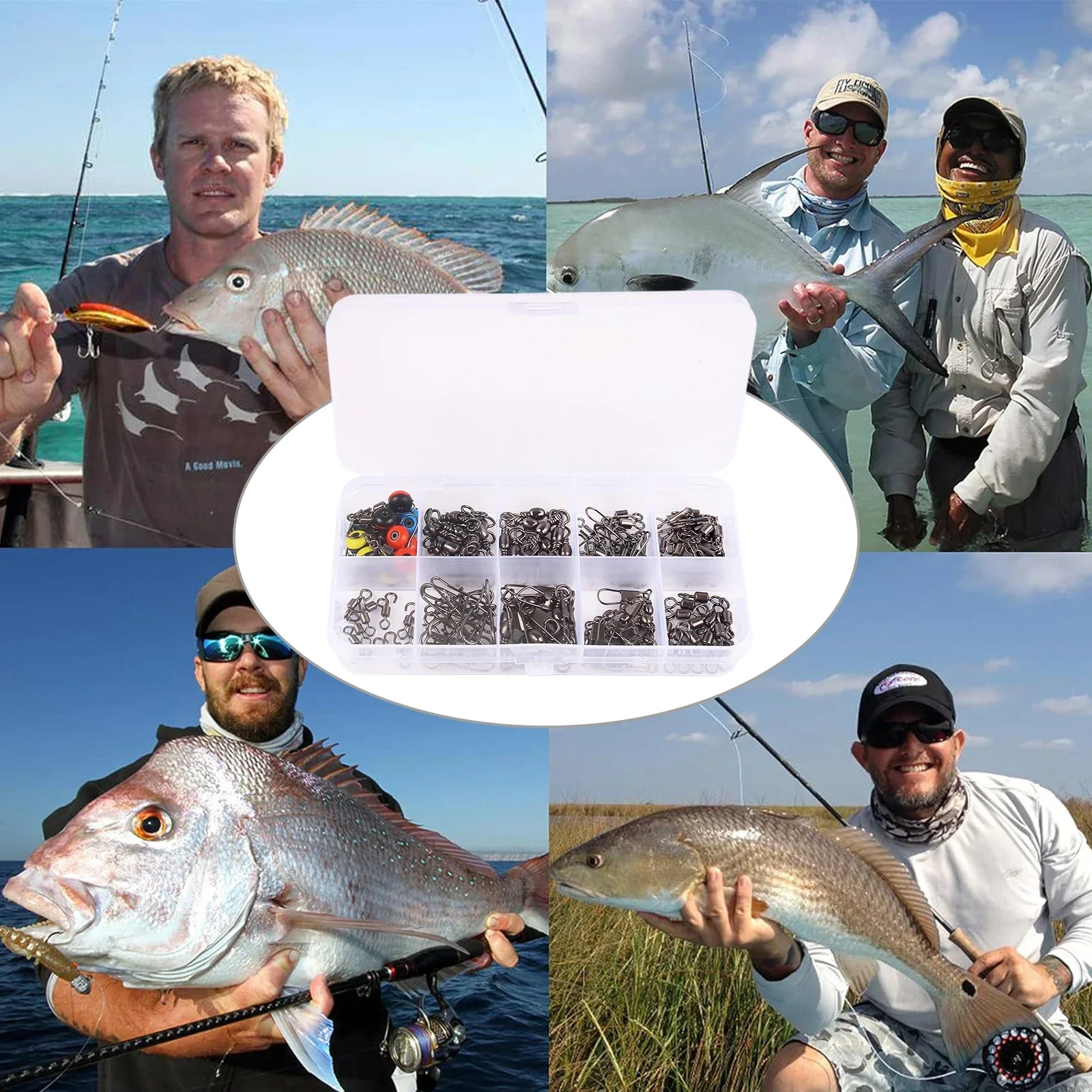 Kit de conectores giratórios d - Fishing Lure Box avaliação e preço