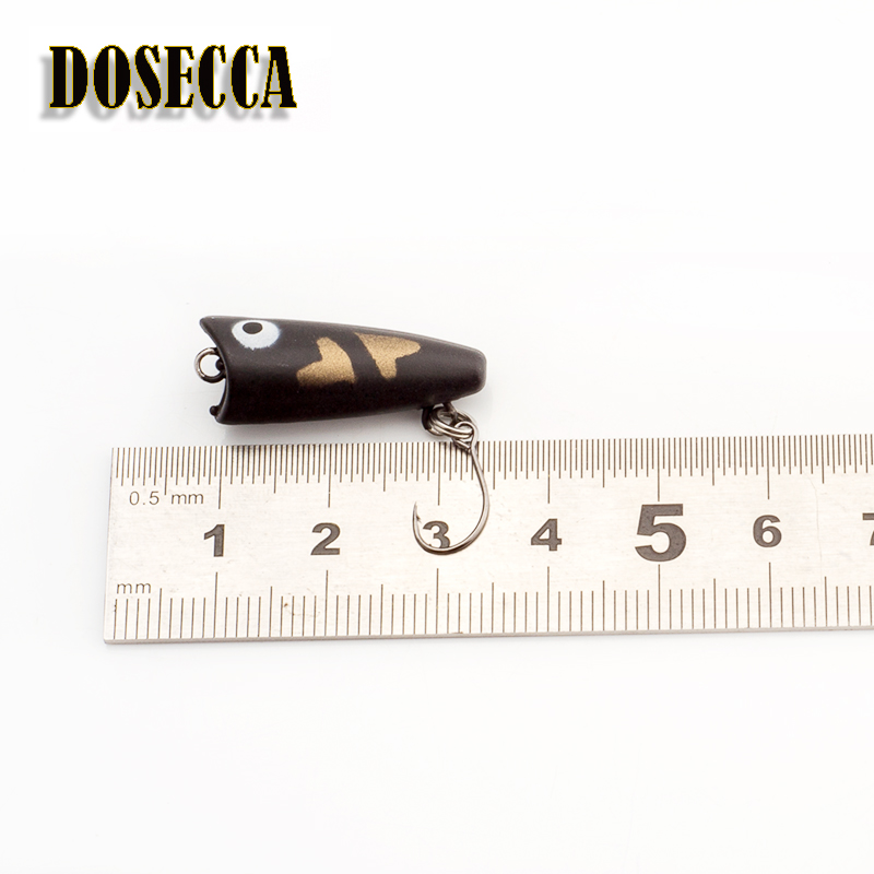 1 pçs 2.5cm 1.5g topwater isca - Fishing Lure Popper avaliação e preço