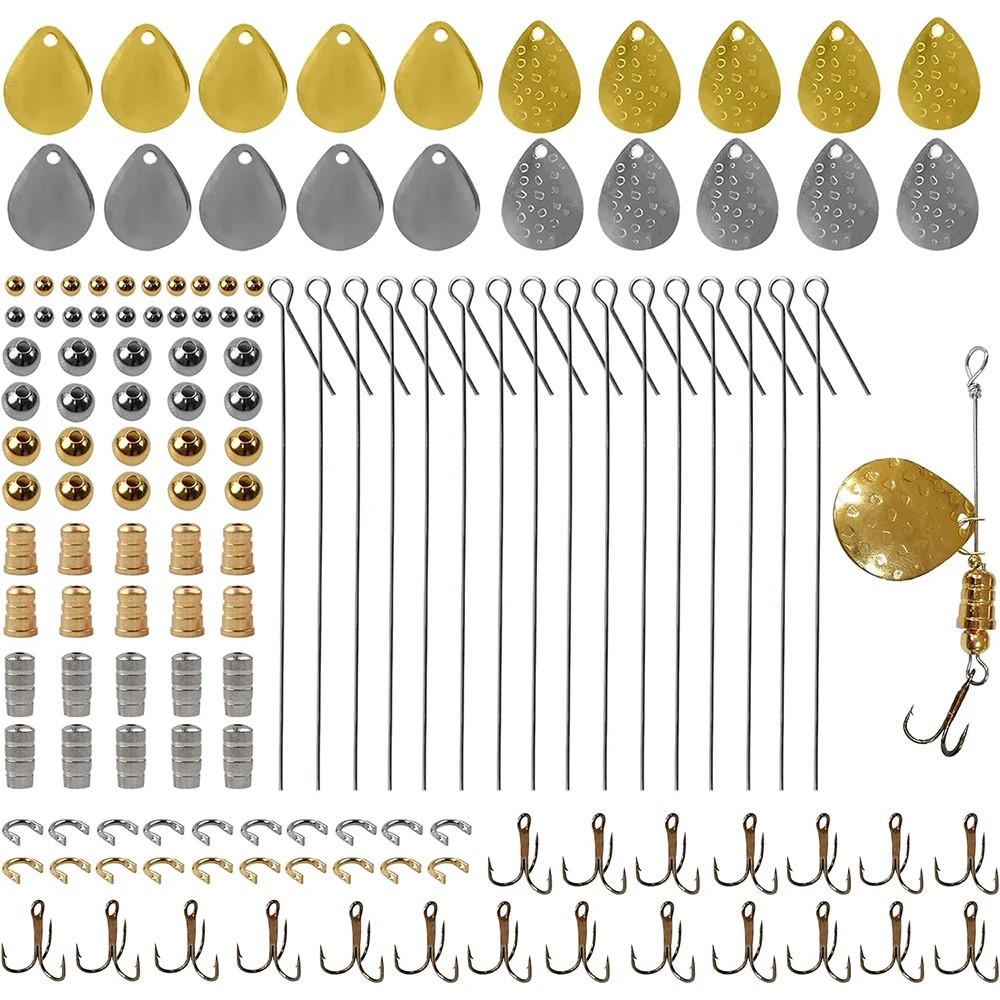 140 pçs kit de fabricação de i - Fishing Lure Blade Bait avaliação e preço