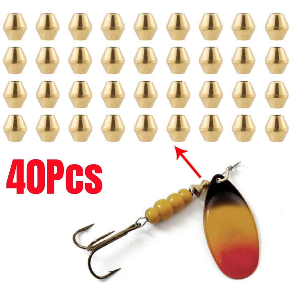 40 pçs diy isca de bronze grân - Fishing Lure Spinnerbait avaliação e preço