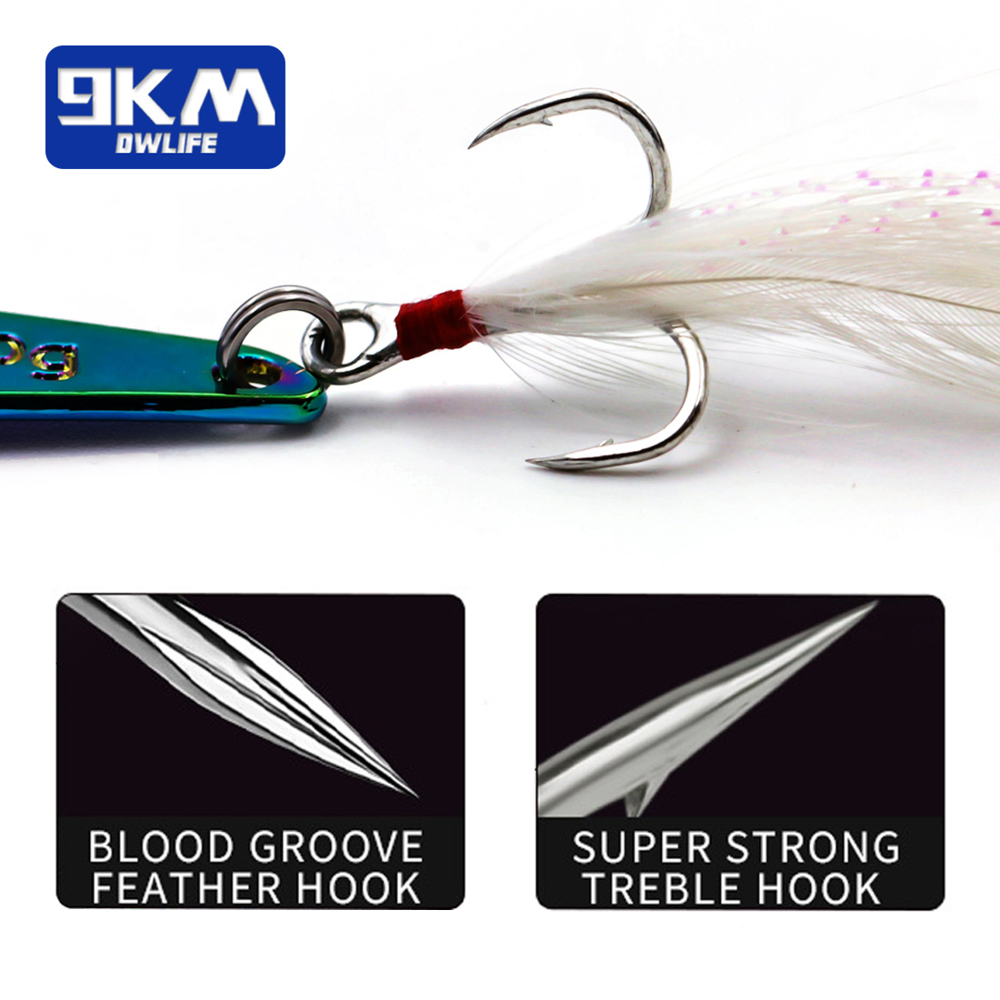 9km 1 pçs lâmina de metal isca - Fishing Lure Blade Bait avaliação e preço