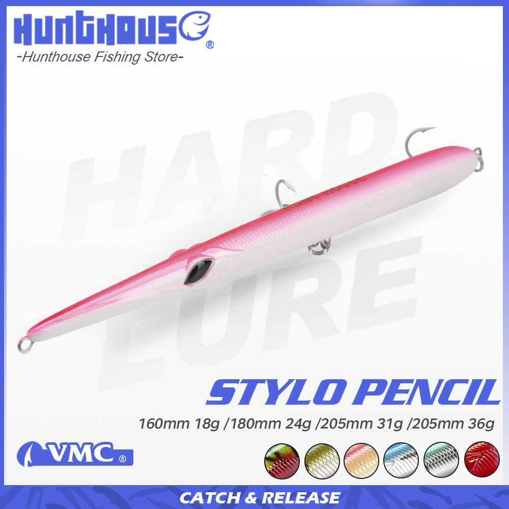 Hunthouse Stylo 160/180/205mm  - Fishing Lure Topwater avaliação e preço