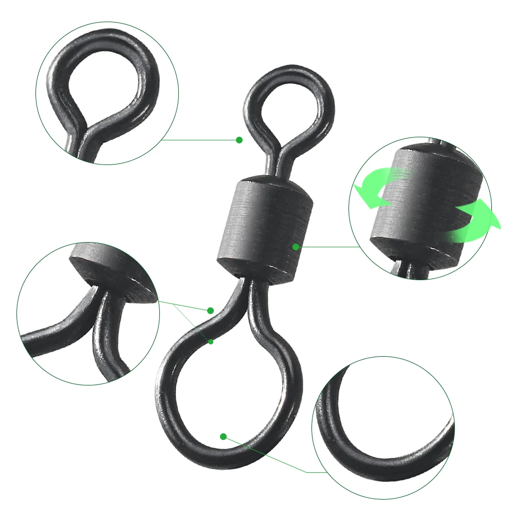 100 Peças Giradores de Pesca p - Fishing Lure Accessories avaliação e preço