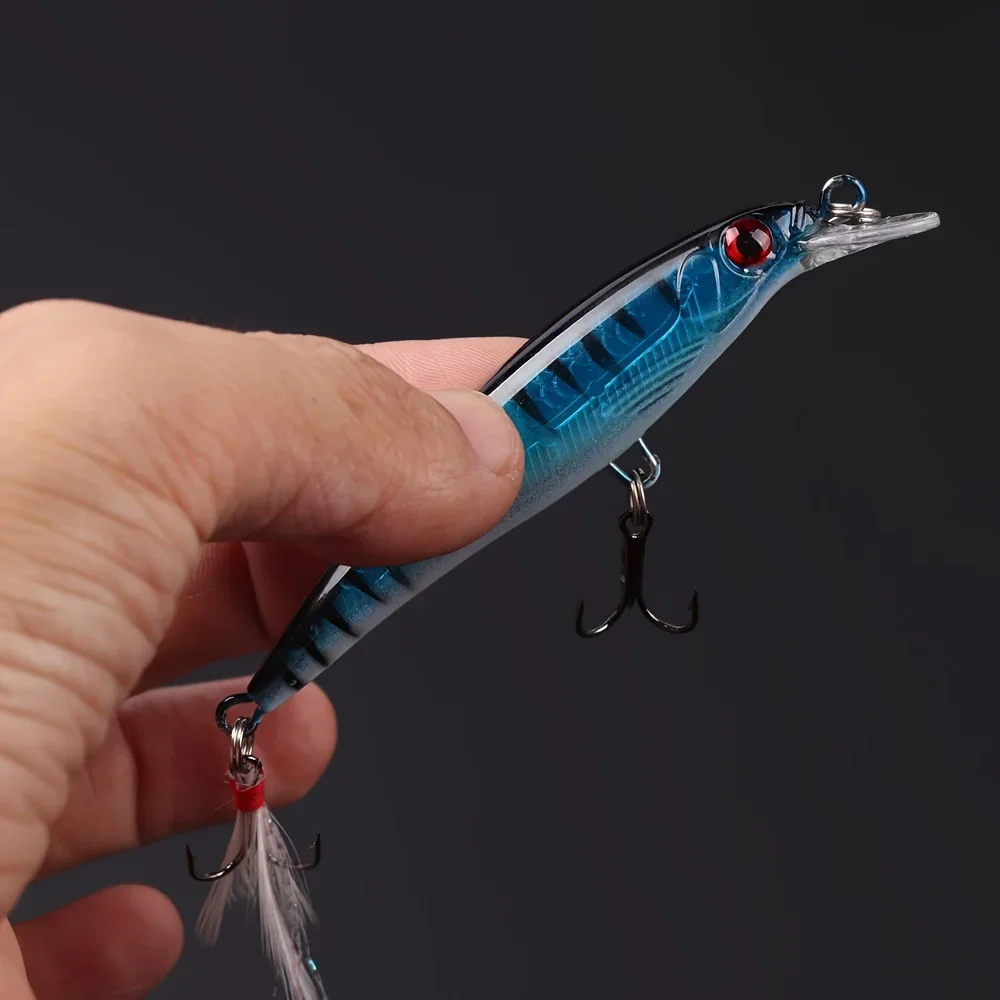 Laser 3d olhos biônicos minnow - Fishing Lure Box avaliação e preço