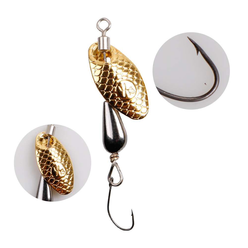 2 pçs colher giratória isca de - Fishing Lure Swimbait avaliação e preço