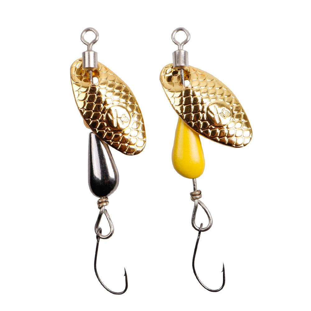 2 pçs colher giratória isca de - Fishing Lure Swimbait avaliação e preço