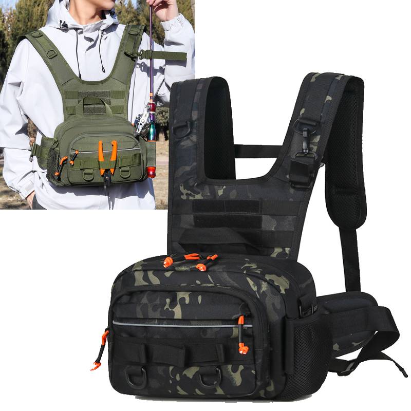 Bolsa de peito masculina mochi - Fishing Lure Box avaliação e preço