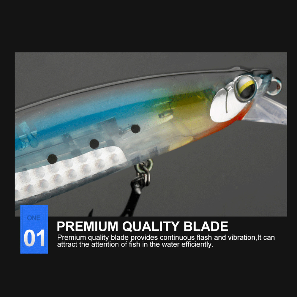 JOHNCOO-Hard Floating Minnow F - Fishing Lure Blade Bait avaliação e preço