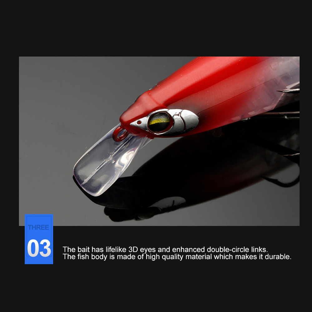 JOHNCOO-Hard Floating Minnow F - Fishing Lure Blade Bait avaliação e preço