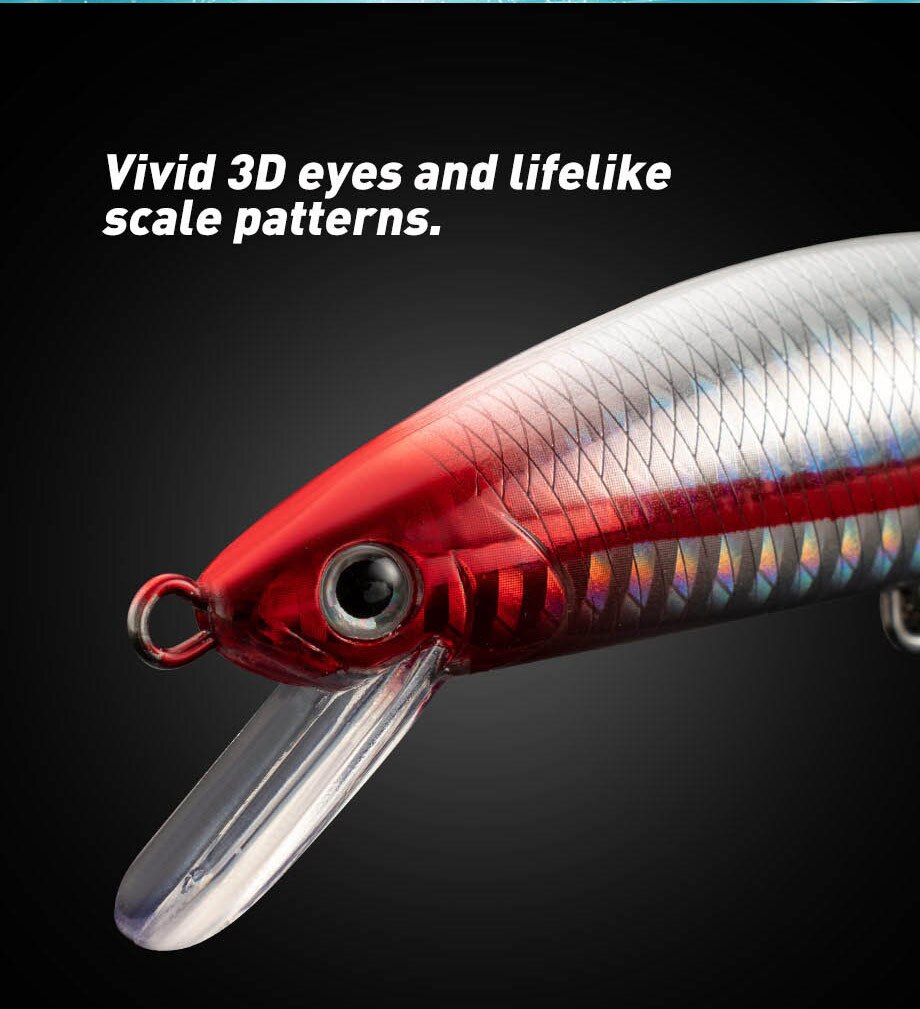Sinking Minnow Fishing Lure, S - Fishing Lure Jerkbait avaliação e preço
