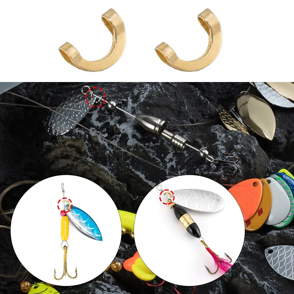 100 pçs pesca em forma de u cl - Fishing Lure Spinnerbait avaliação e preço